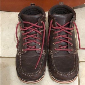 Alvey Hiking Boots Size 6M Brown Burgundy Laces